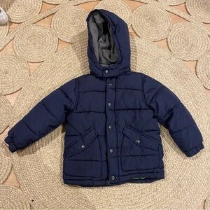 GAP Kids Size 5 Navy Puffer Jacket